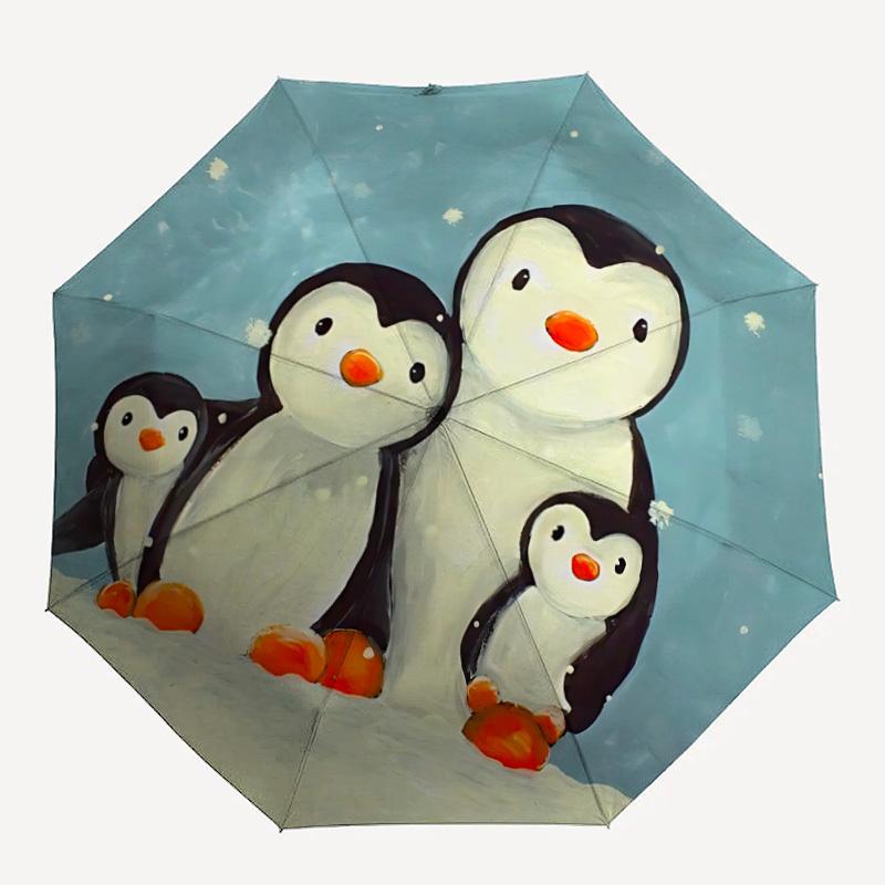 1pc Penguin Family Automatic Folding Umbrella Automatic Open/Close, 8-Rib Durable Frame, Compact Travel Umbrella Suitable019
1pc Penguin Family Automatic Folding Umbrella Automatic Open/Close, 8-Rib Durable Frame, Compact Travel Umbrella Suitable019