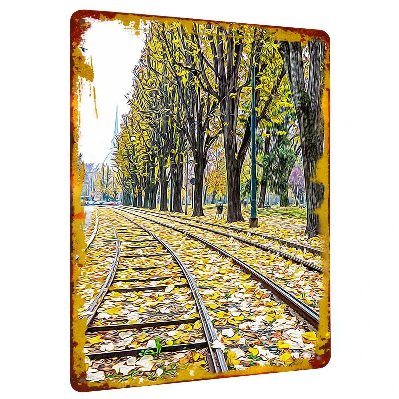 Autumn Railway Track Treelined Road Metal Iron Painting Living RoomWall Art Modern Home Decor 20x30cm(7.8x11.8inch)
Autumn Railway Track Treelined Road Metal Iron Painting Living RoomWall Art Modern Home Decor 20x30cm(7.8x11.8inch)