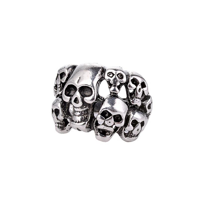 Retro Multiple Skulls Ring For Men Punk Gothic Rock Hiphop Open Ring Biker Accessories Unisex Handmade Designer Man Gift resizable
Retro Multiple Skulls Ring For Men Punk Gothic Rock Hiphop Open Ring Biker Accessories Unisex Handmade Designer Man Gift resizable