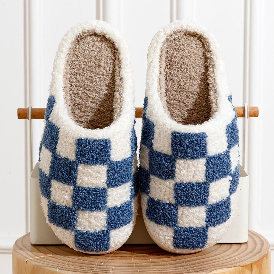 Fuzzy Women Men Slippers Fashion Checker Embroidery Houseshoes Cozy Fluffy House Retro Checkered Print Winter Home Shoes 37-38
Fuzzy Women Men Slippers Fashion Checker Embroidery Houseshoes Cozy Fluffy House Retro Checkered Print Winter Home Shoes 37-38