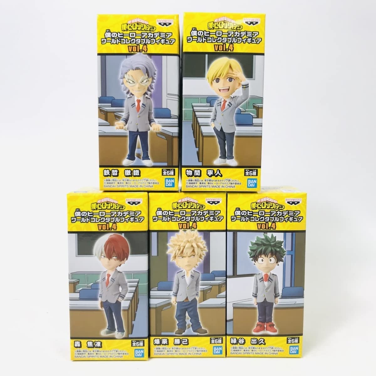 Коллекционная фигурка World My Hero Academia Midoriya Bakugou Todoroki Tetsutetsu Monoma 5 типов набор том 4
Коллекционная фигурка World My Hero Academia Midoriya Bakugou Todoroki Tetsutetsu Monoma 5 типов набор том 4