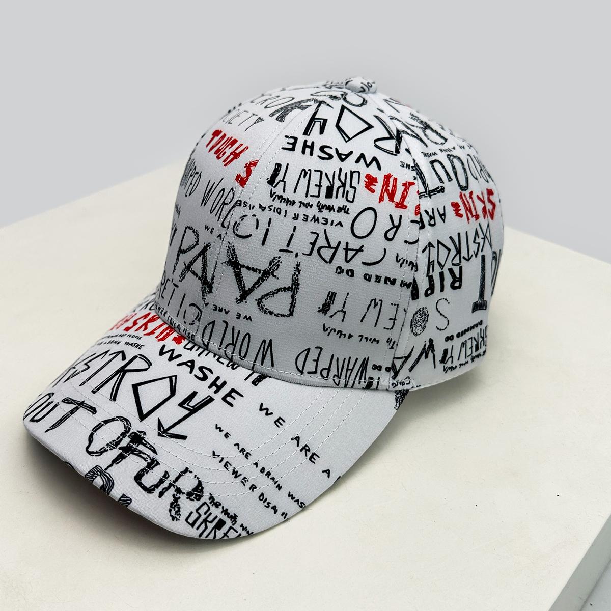 New Unisex Hardtop Graffiti Letters Baseball Hats Breathable Personal Sunshade Hip Hop Peaked Caps Fashion Ins Versatile Street 52-60cm
New Unisex Hardtop Graffiti Letters Baseball Hats Breathable Personal Sunshade Hip Hop Peaked Caps Fashion Ins Versatile Street 52-60cm