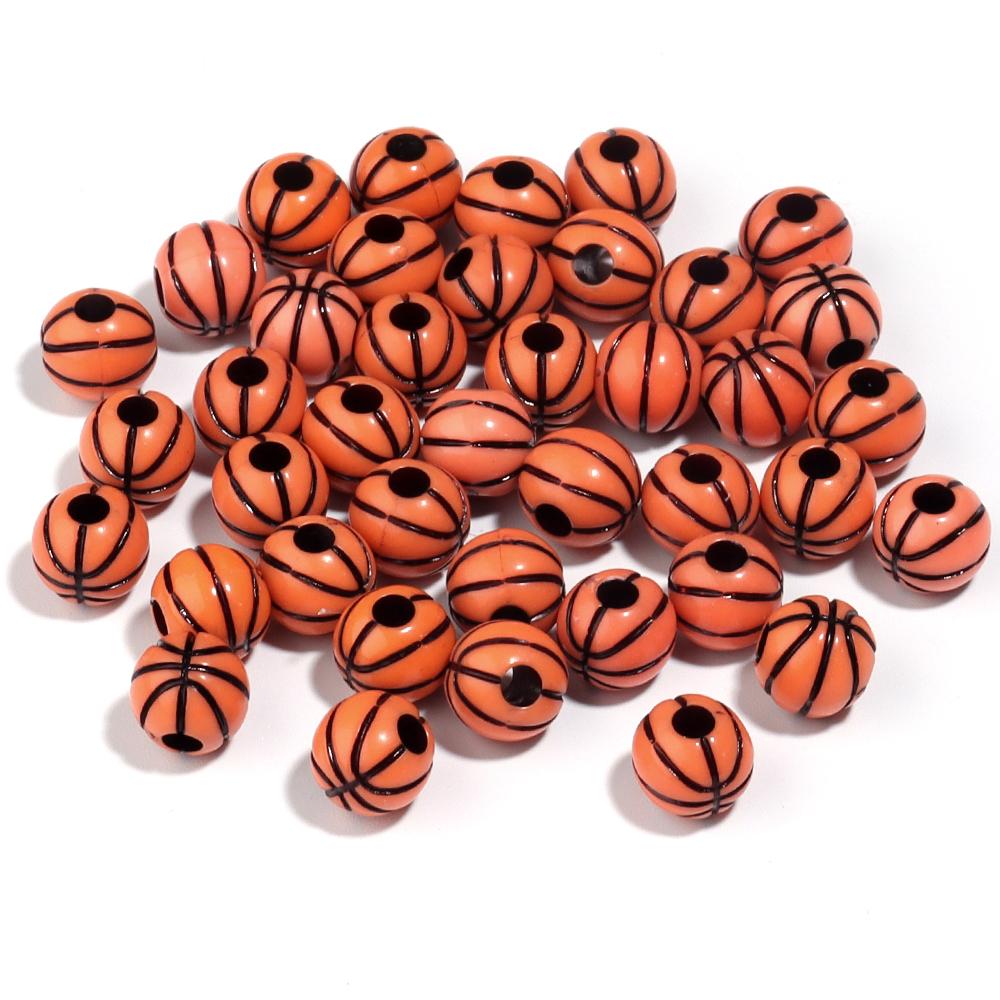 50pcs/lot Sports Ball Acrylic Beads Big Hole Loose Beads Basketball Tennis Baseball Rugby Beads For DIY Jewelry Making Bracelet
50pcs/lot Sports Ball Acrylic Beads Big Hole Loose Beads Basketball Tennis Baseball Rugby Beads For DIY Jewelry Making Bracelet