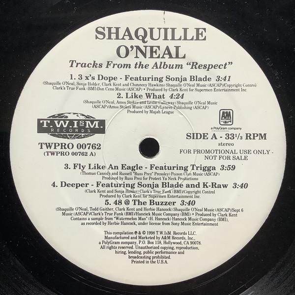 12inch Record SHAQUILLE O NEAL - Tracks From The Album Respect TWPRO00762 T.W.IsM. Record 1998 US Rap & Hip-Hop/R&B Used
12inch Record SHAQUILLE O NEAL - Tracks From The Album Respect TWPRO00762 T.W.IsM. Record 1998 US Rap & Hip-Hop/R&B Used