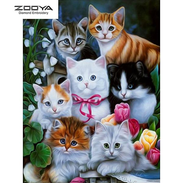 ZOOYA 3D Алмазная вышивка Картина Вышивка крестом Круглый горный хрусталь Картина Животное Кошка Домашний декор
ZOOYA 3D Алмазная вышивка Картина Вышивка крестом Круглый горный хрусталь Картина Животное Кошка Домашний декор