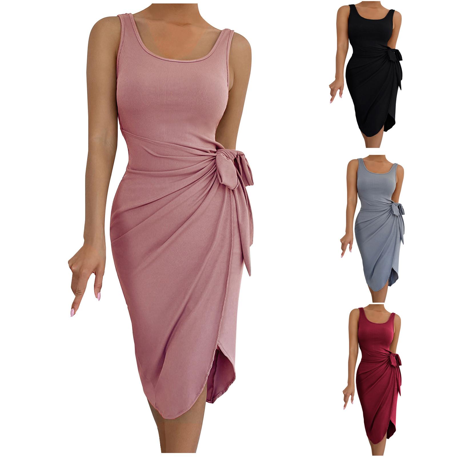 Женская мода повседневное весеннее и летнее тонкое платье-свитер без рукавов с круглым вырезом
Женская мода повседневное весеннее и летнее тонкое платье-свитер без рукавов с круглым вырезом