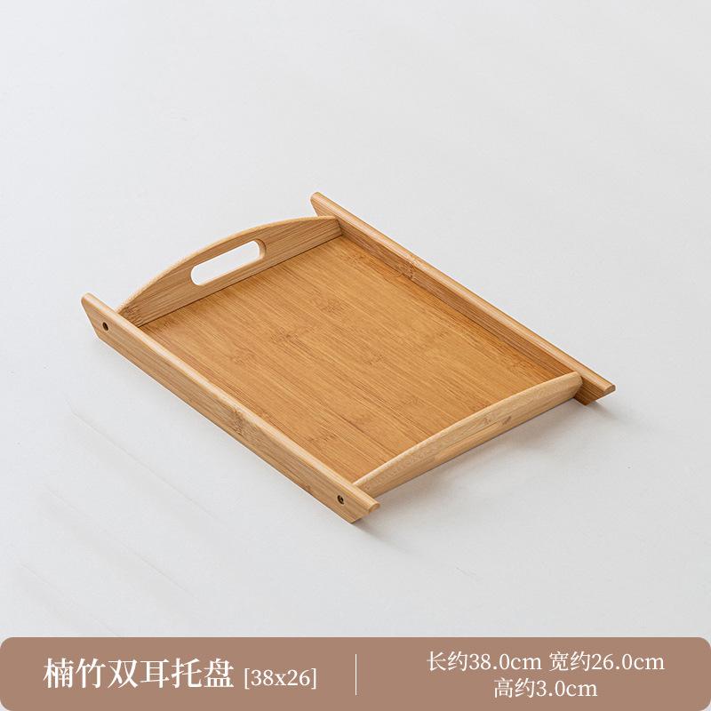 Rectangular Bamboo Wood Serving Tray with Handles Portable Wooden Platter for Dining Barbecue Kitchen Use One Size чёрный
Rectangular Bamboo Wood Serving Tray with Handles Portable Wooden Platter for Dining Barbecue Kitchen Use One Size чёрный