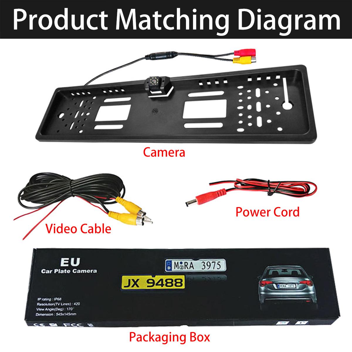 Автомобильная камера заднего вида 12 В, 4/8/12 светодиодов, датчик парковки, CCD, изображение высокой четкости для европейской камеры заднего вида с рамкой номерного знака чёрный
Автомобильная камера заднего вида 12 В, 4/8/12 светодиодов, датчик парковки, CCD, изображение высокой четкости для европейской камеры заднего вида с рамкой номерного знака чёрный