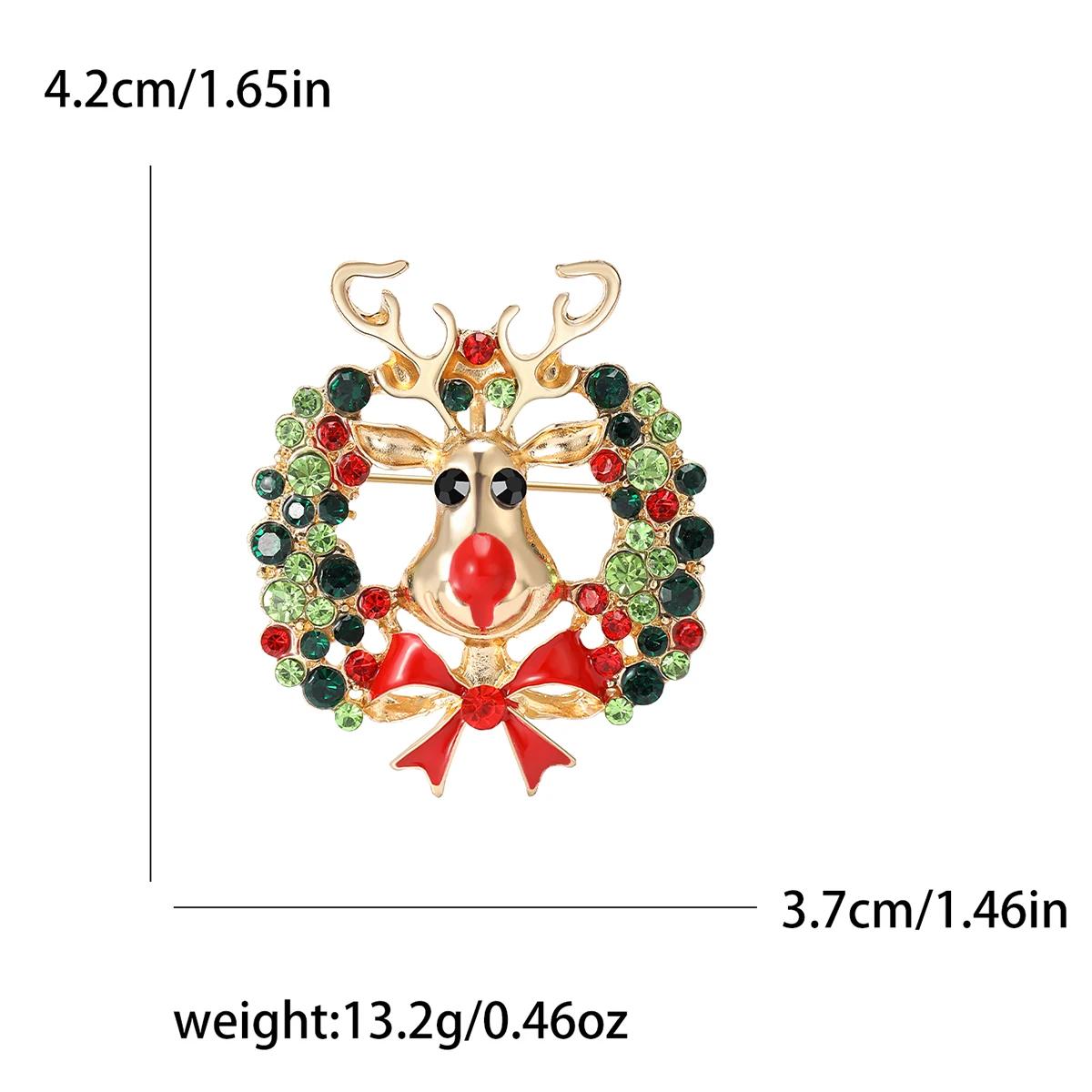 Christmas Rhinestone Wreath Brooches for Women Unisex bell Elk Elderly Pins Event Party Backpack Decoration Clothes Accessories
Christmas Rhinestone Wreath Brooches for Women Unisex bell Elk Elderly Pins Event Party Backpack Decoration Clothes Accessories