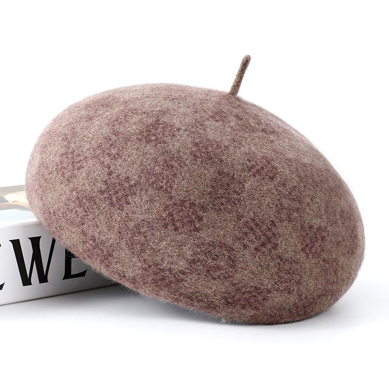 Новая модная осенне-зимняя шляпа-тыква 100% чистая шерсть женская модная шерстяная шляпа зимняя теплая шерстяная шляпа one size fits all хаки