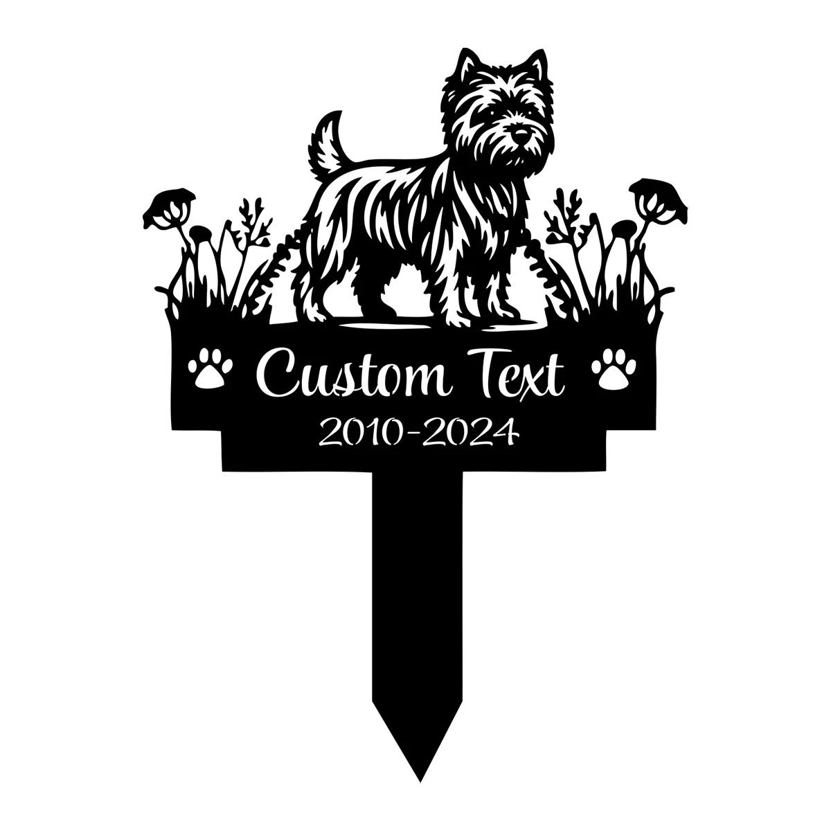Custom Cairn Terrier Dog Memorial Garden Stake, Personalized Pet Grave Marker, Outdoor Metal Yard Sign for Dog чёрный
Custom Cairn Terrier Dog Memorial Garden Stake, Personalized Pet Grave Marker, Outdoor Metal Yard Sign for Dog чёрный