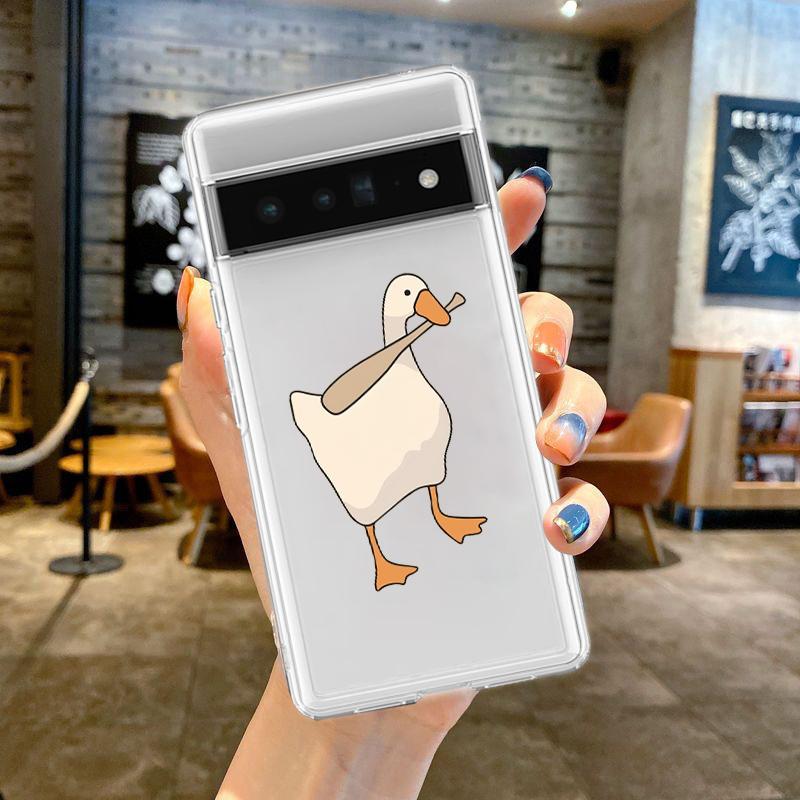 Cartoon Doubt Duck Phone Case For Google Pixel 8 7 6 Pro 6A 5 4 5A 4A 3A XL 5G Silicone Shockproof Soft TPU Clear Cover Fundas Pixel 3A
Cartoon Doubt Duck Phone Case For Google Pixel 8 7 6 Pro 6A 5 4 5A 4A 3A XL 5G Silicone Shockproof Soft TPU Clear Cover Fundas Pixel 3A