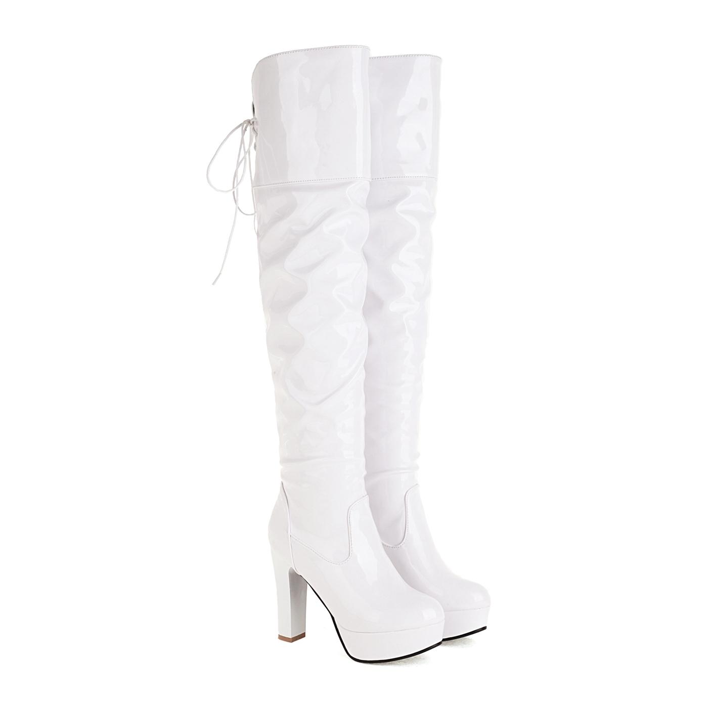 Q/Женские сапоги на высоком каблуке, сексуальная водонепроницаемая платформа в европейском и американском стиле, толстый каблук, сапоги до колена большого размера 43 белый
Q/Женские сапоги на высоком каблуке, сексуальная водонепроницаемая платформа в европейском и американском стиле, толстый каблук, сапоги до колена большого размера 43 белый