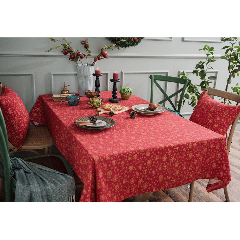 Christmas Red Hot Stamping Wind Chime Printing Rectangle Tablecloth Home Party Decor Red hot gold bell without lace100*140cm
Christmas Red Hot Stamping Wind Chime Printing Rectangle Tablecloth Home Party Decor Red hot gold bell without lace100*140cm