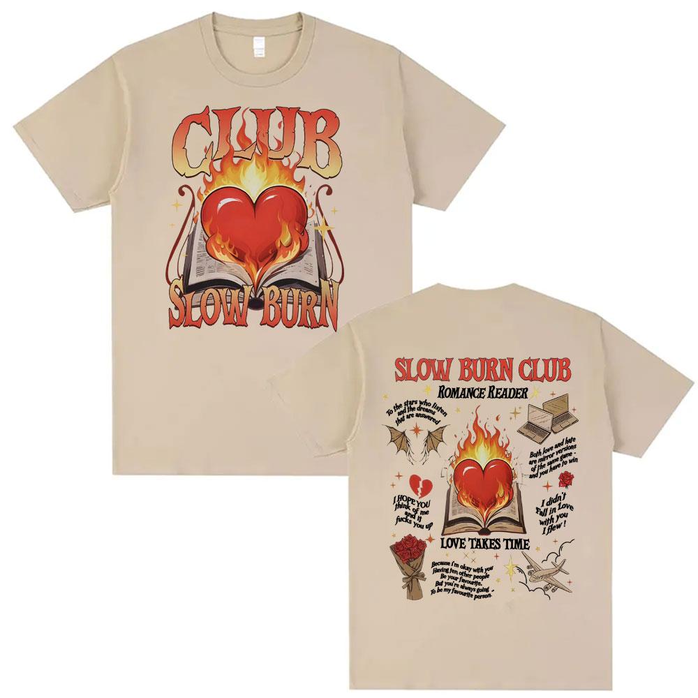 Slow Burning Book Club Retro Tshirt Romantic Reading Pattern Tshirt Summer Men Women Y2K Oversized Tshirt Street Wear Y2K S
Slow Burning Book Club Retro Tshirt Romantic Reading Pattern Tshirt Summer Men Women Y2K Oversized Tshirt Street Wear Y2K S