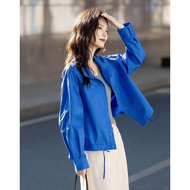 Повседневная куртка с воротником-стойкой для женщин на весну и осень. Новая свободная куртка с маленькой пуговицой. 2XL синий
Повседневная куртка с воротником-стойкой для женщин на весну и осень. Новая свободная куртка с маленькой пуговицой. 2XL синий