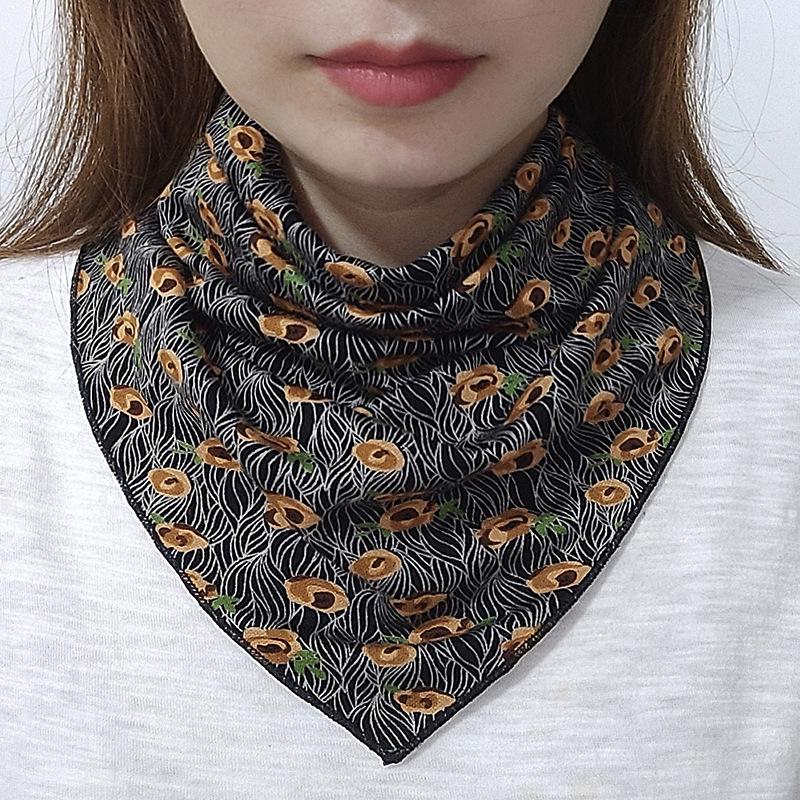 Korean Floral Print Button Bib Protect Cervical Spine Triangle Headkerchief Summer Woman Fake Collar Neck Guard Silk Scarf T76
Korean Floral Print Button Bib Protect Cervical Spine Triangle Headkerchief Summer Woman Fake Collar Neck Guard Silk Scarf T76