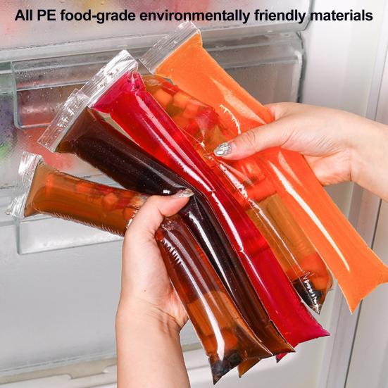 50Pcs Disposable Popsicle Bag with Funnel Leak-proof Zip Seals BPA-Free Freezer Tubes for Ice Pops Yogurt Juice Smoothies 50pcs
50Pcs Disposable Popsicle Bag with Funnel Leak-proof Zip Seals BPA-Free Freezer Tubes for Ice Pops Yogurt Juice Smoothies 50pcs