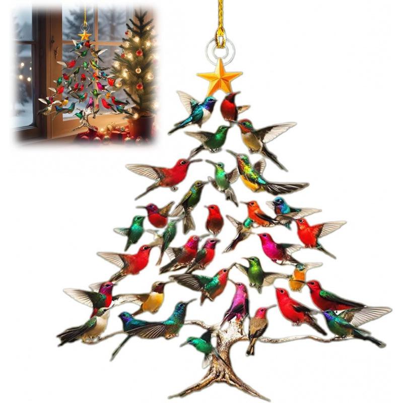 2D Creative Christmas Tree Car Pendant - Acrylic Festival Decoration.
2D Creative Christmas Tree Car Pendant - Acrylic Festival Decoration.