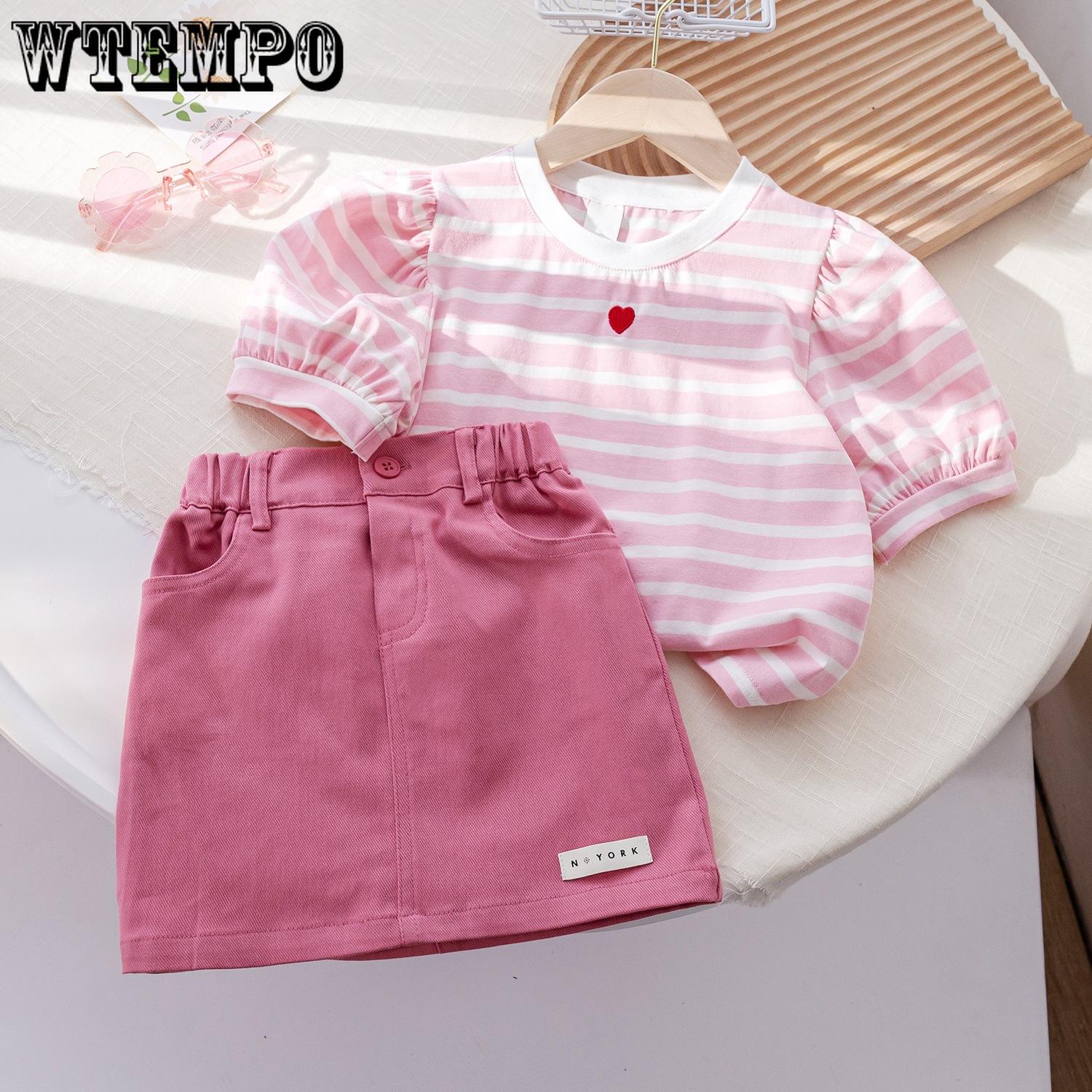 Children s Clothing Set Girls Summer Two-piece Set Striped Short Sleeved T-shirt Stylish Versatile Short Skirt 80
Children s Clothing Set Girls Summer Two-piece Set Striped Short Sleeved T-shirt Stylish Versatile Short Skirt 80