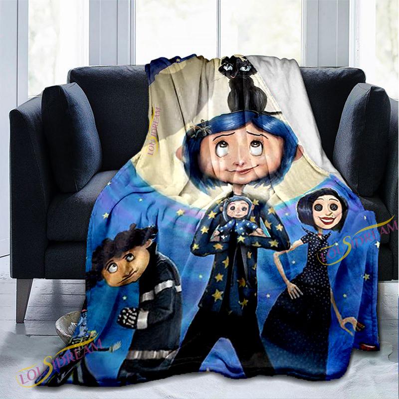 Animated Movie Coraline Blanket Bedspread Bed Plaid Children Gift Blankets For Gift All Seasons
Animated Movie Coraline Blanket Bedspread Bed Plaid Children Gift Blankets For Gift All Seasons