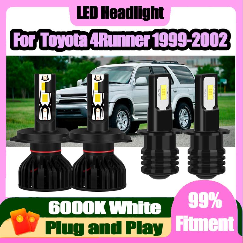 High Low Beam LED Headlight Plug and Play 6000K White Super Bright High Power LED Foglights 12V 24V For Toyota 4Runner 1999-2002 High Low Beam (2PCS)
High Low Beam LED Headlight Plug and Play 6000K White Super Bright High Power LED Foglights 12V 24V For Toyota 4Runner 1999-2002 High Low Beam (2PCS)