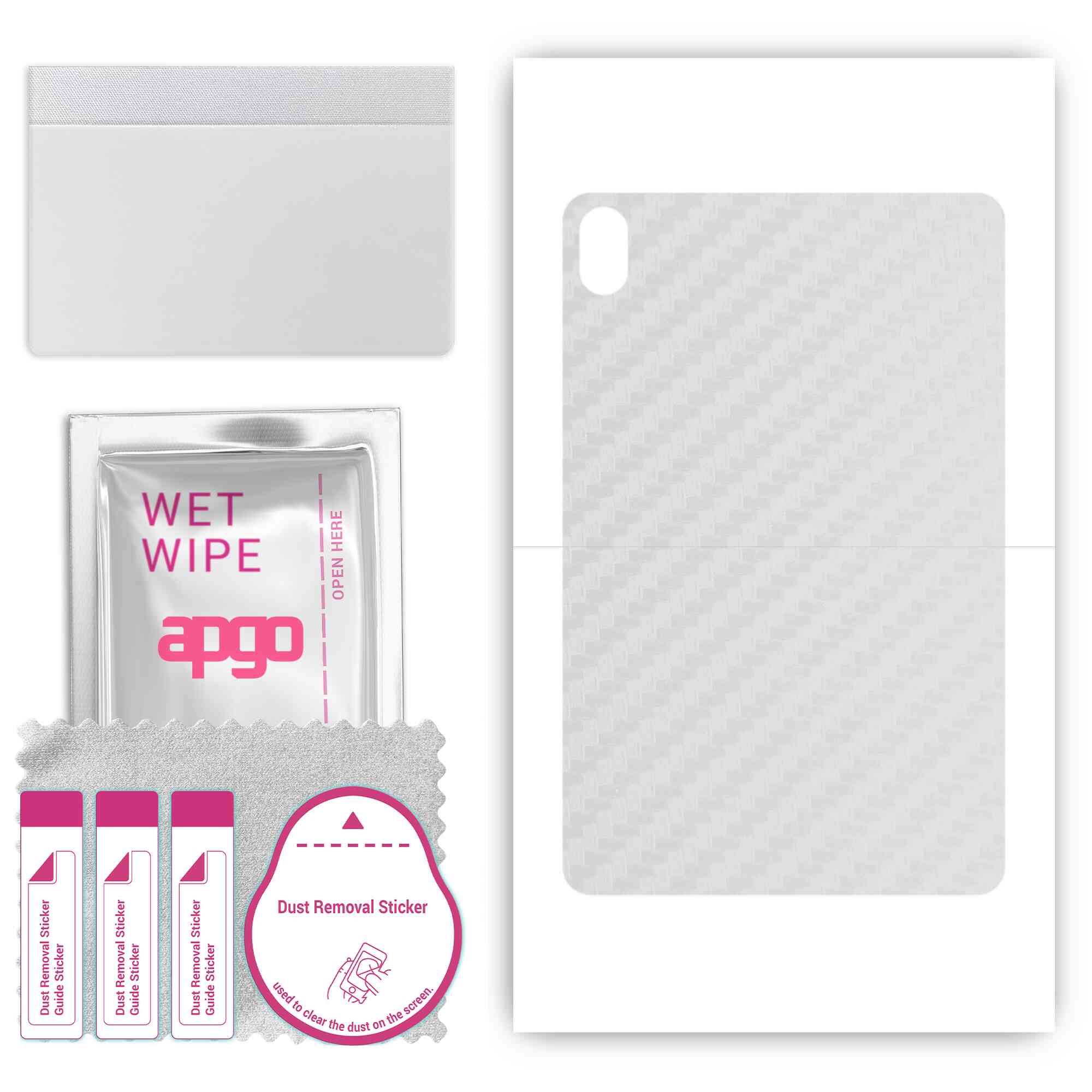 apgo Protective Skin Sticker for the back compatible with Honor Pad 8, Wrap Film, Foil, Vinyl - Pattern Transparent Carbon
apgo Protective Skin Sticker for the back compatible with Honor Pad 8, Wrap Film, Foil, Vinyl - Pattern Transparent Carbon