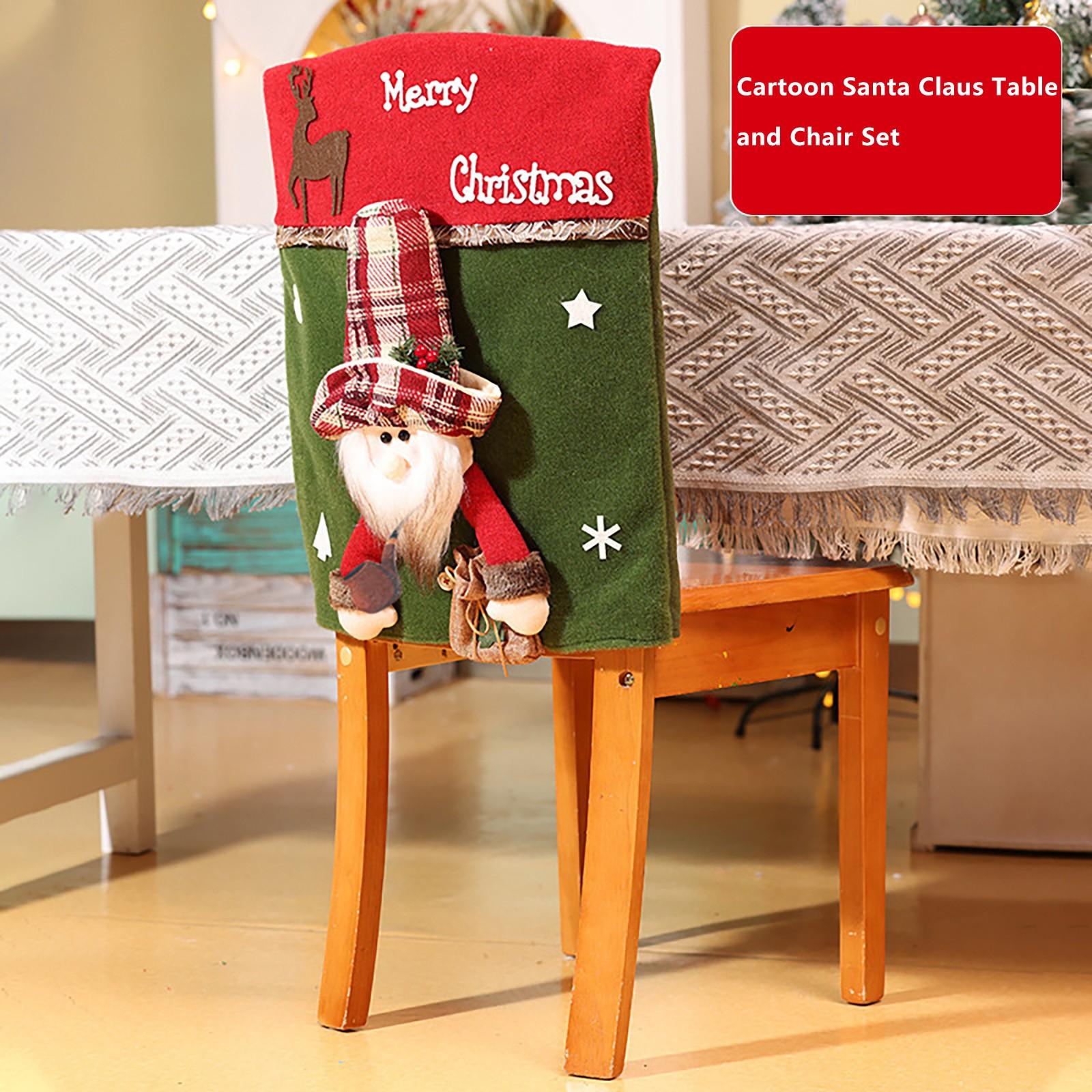 Мультяшная 3D кукла Рождественский стол и стульчик Набор украшений для дома One Size красный
Мультяшная 3D кукла Рождественский стол и стульчик Набор украшений для дома One Size красный