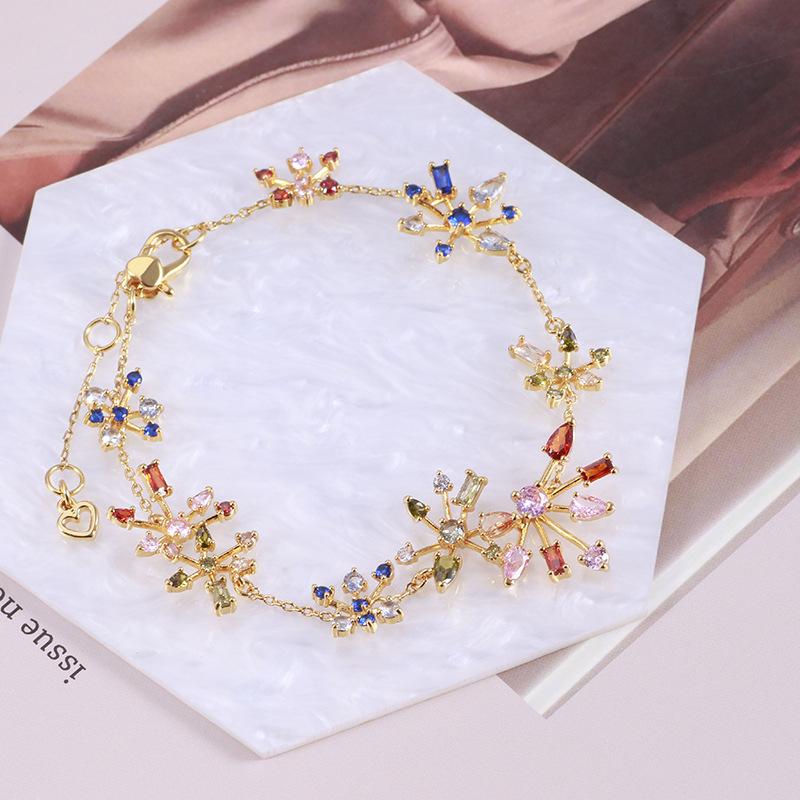European And American Jewelry Wholesale Sparkling Romantic Fireworks Blooming Beautiful Flower Cluster Multi-Drop Elegant Bracel Bracelet
European And American Jewelry Wholesale Sparkling Romantic Fireworks Blooming Beautiful Flower Cluster Multi-Drop Elegant Bracel Bracelet