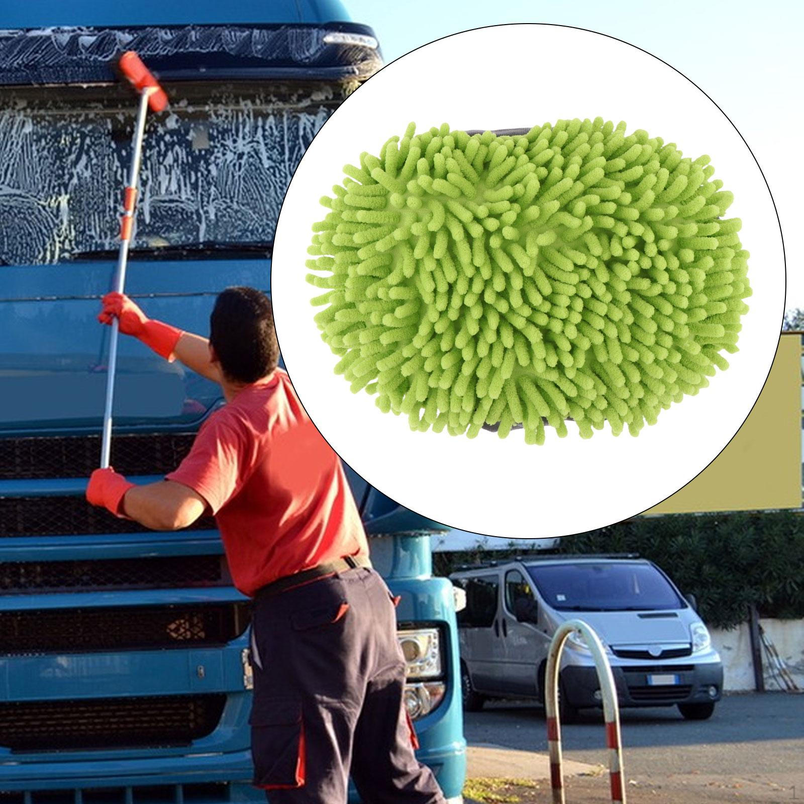 Сменная насадка для щетки для мытья автомобиля, чистящий инструмент из микрофибры премиум-класса из синели для зелёный