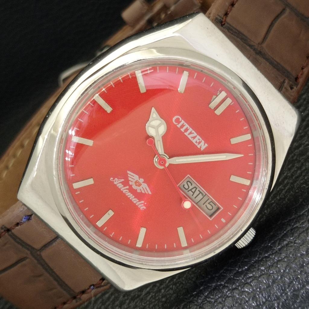 USED VINTAGE CITIZEN AUTOMATIC 8200 JAPAN MENS RED COLOR DIAL WATCH a434816-2 R123-a434816
USED VINTAGE CITIZEN AUTOMATIC 8200 JAPAN MENS RED COLOR DIAL WATCH a434816-2 R123-a434816
