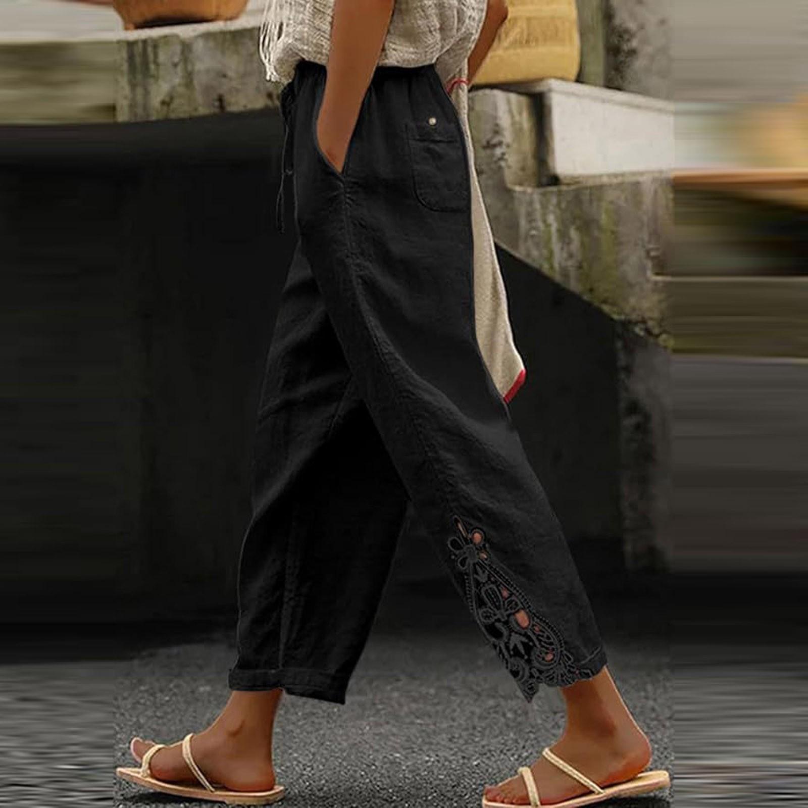 Женские повседневные однотонные кружевные брюки с высокой талией и карманами на шнурке Nine Minute L чёрный
Женские повседневные однотонные кружевные брюки с высокой талией и карманами на шнурке Nine Minute L чёрный