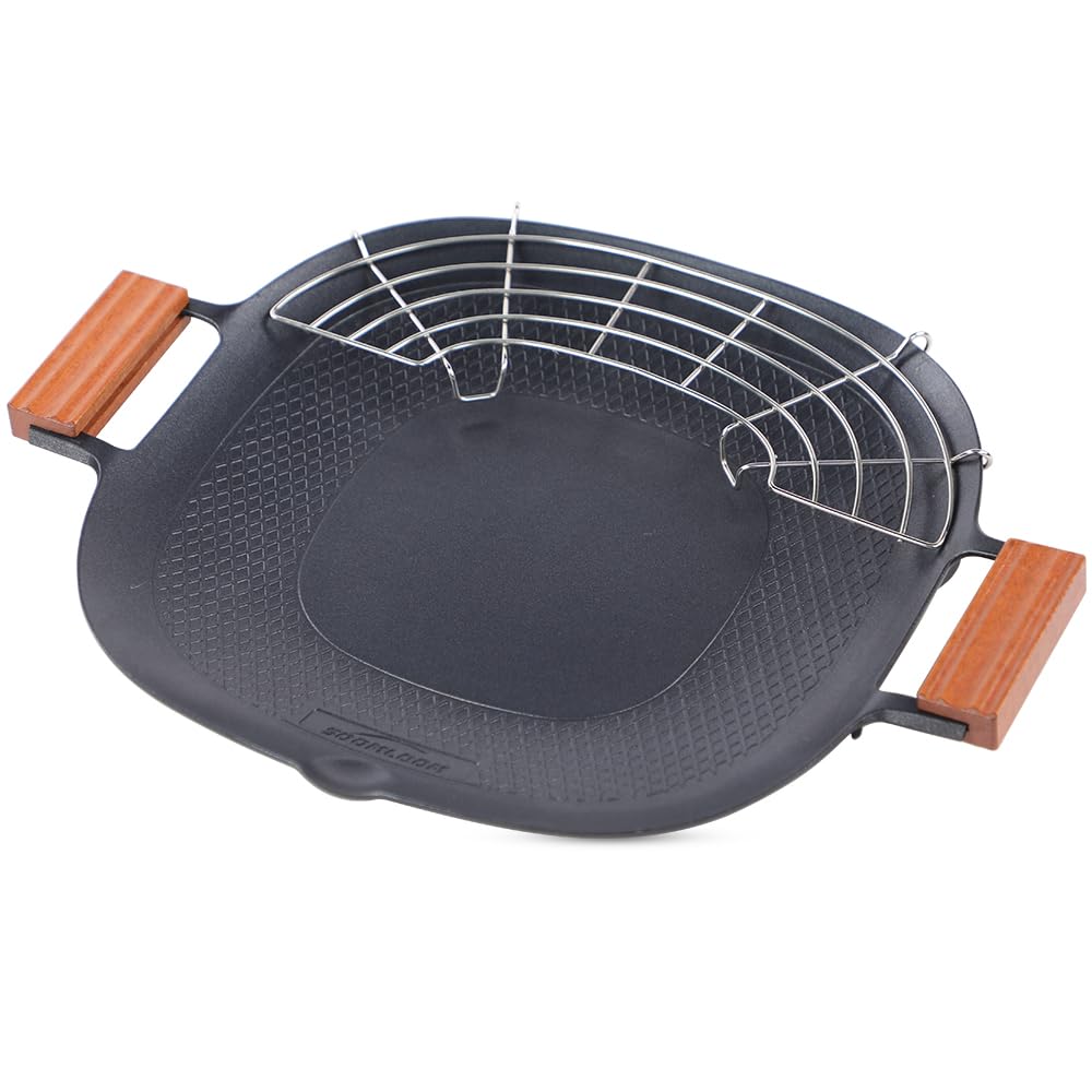 Сковорода-гриль Soomloom Multi Griddle Pan MIX Square из алюминиевого сплава с тефлоновым покрытием из натурального дерева, совместимая с газовым прямым огнем и сумкой для хранения
Сковорода-гриль Soomloom Multi Griddle Pan MIX Square из алюминиевого сплава с тефлоновым покрытием из натурального дерева, совместимая с газовым прямым огнем и сумкой для хранения