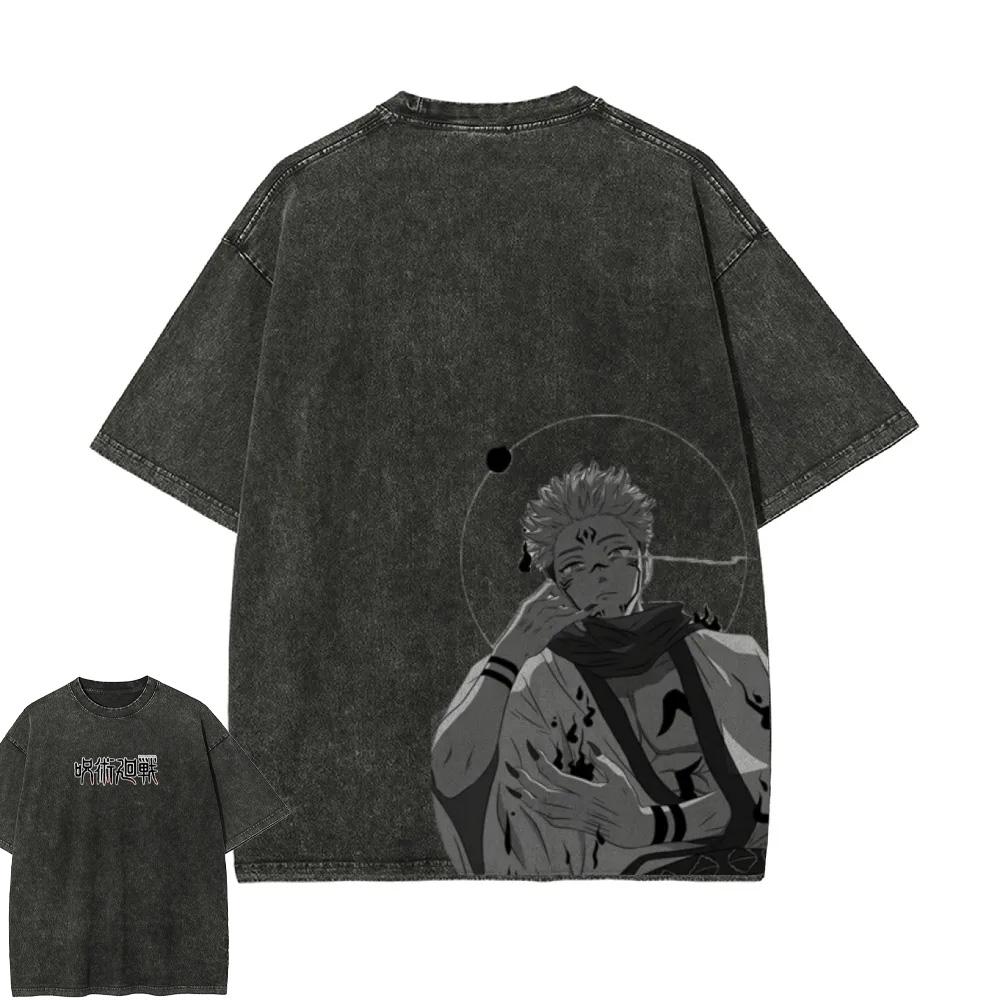 Sukuna Sketch T-shirt Jujutsu Kaisen Tee Vintage Washed Oversized Retro Anime Harajuku Streetwear Graphic Manga Men Clothes S
Sukuna Sketch T-shirt Jujutsu Kaisen Tee Vintage Washed Oversized Retro Anime Harajuku Streetwear Graphic Manga Men Clothes S