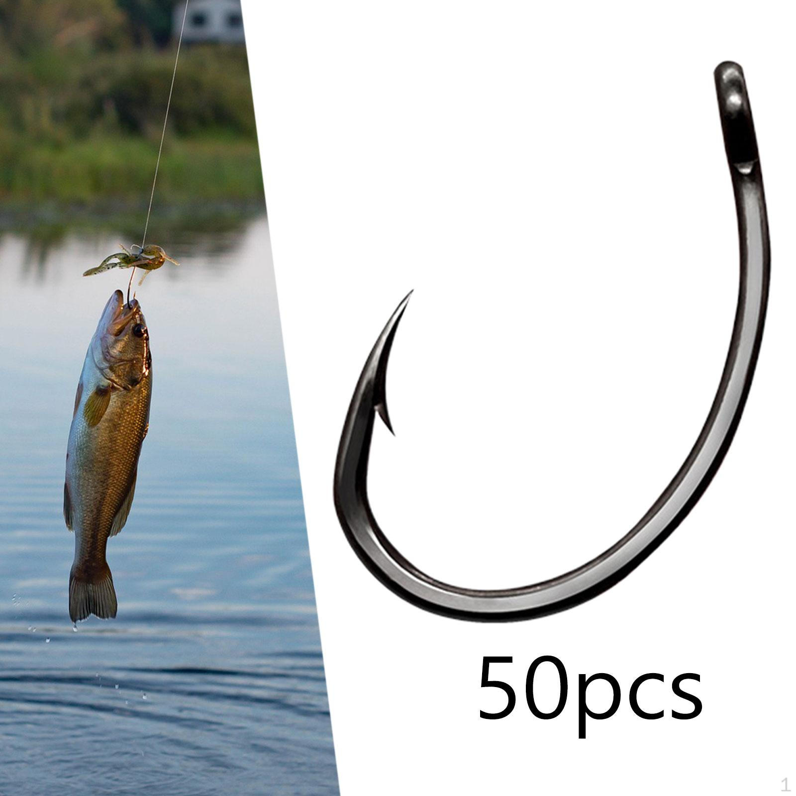 50Pcs Barb Curved Fly Fishing Hooks for Dry High Carbon Steel Strong Fish Tools 14.4mmx24.1mm
50Pcs Barb Curved Fly Fishing Hooks for Dry High Carbon Steel Strong Fish Tools 14.4mmx24.1mm