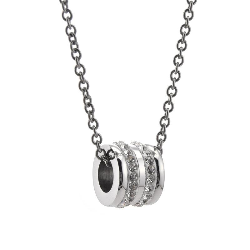 Fashion CZ Paved Cylinder Pendant Necklace - Silver Blue Black Bar Chain Jewelry for Men Women
Fashion CZ Paved Cylinder Pendant Necklace - Silver Blue Black Bar Chain Jewelry for Men Women