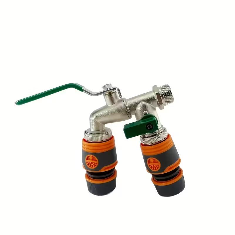 3Pcs retro faucet set, 1 faucet 2 quick connectors, outdoor garden irrigation artifact, easy to use, quick to disconnect зелений
3Pcs retro faucet set, 1 faucet 2 quick connectors, outdoor garden irrigation artifact, easy to use, quick to disconnect зелений