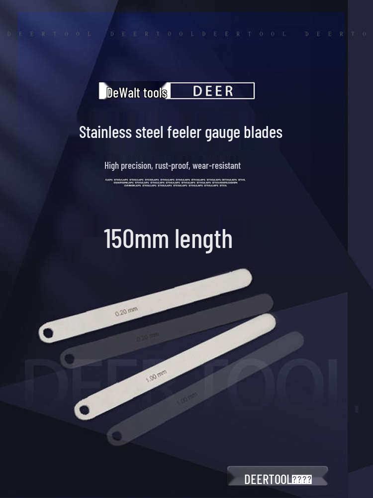 High-Precision 304 Stainless Steel Rust-Proof Feeler Gauge for Valve Clearance Measurement 0.30 Thickness (1 piece)
High-Precision 304 Stainless Steel Rust-Proof Feeler Gauge for Valve Clearance Measurement 0.30 Thickness (1 piece)