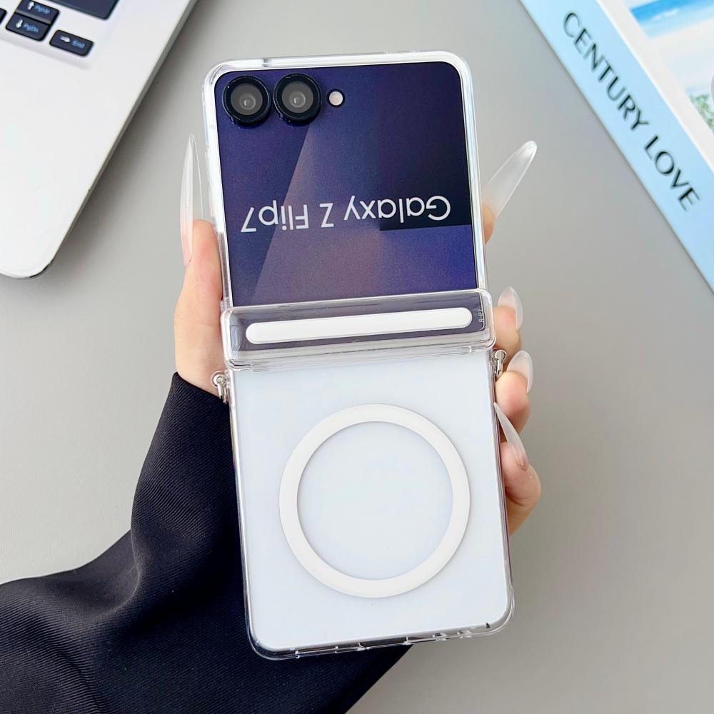 Transparent Frosted Magnetic Wireless Charging Hinged Phone Case For For Samsung Z Flip 7 5G Ultra Thin Shockproof Protection Cover Galaxy Z Flip7
Transparent Frosted Magnetic Wireless Charging Hinged Phone Case For For Samsung Z Flip 7 5G Ultra Thin Shockproof Protection Cover Galaxy Z Flip7