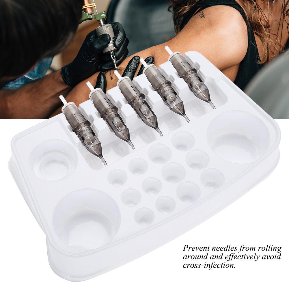 12Pcs Disposable Plastic Tattoo Cartridge Color Tray Needle Holder Stand Trays Tattoo Plate
12Pcs Disposable Plastic Tattoo Cartridge Color Tray Needle Holder Stand Trays Tattoo Plate
