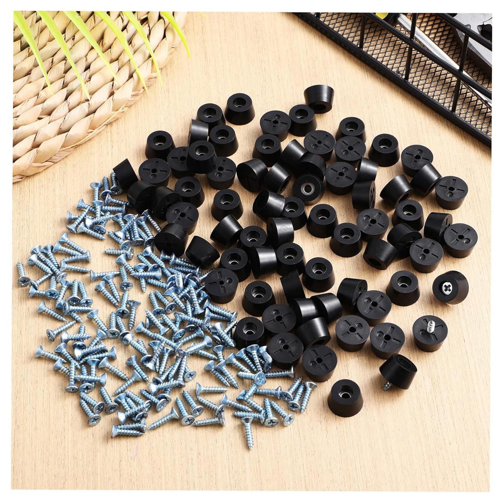 120Pcs NonSlip Small PVC Rubber Feet with Screws Soft Cutting Board Rubber Feet Round Furniture Foot Pads Bumpers
120Pcs NonSlip Small PVC Rubber Feet with Screws Soft Cutting Board Rubber Feet Round Furniture Foot Pads Bumpers