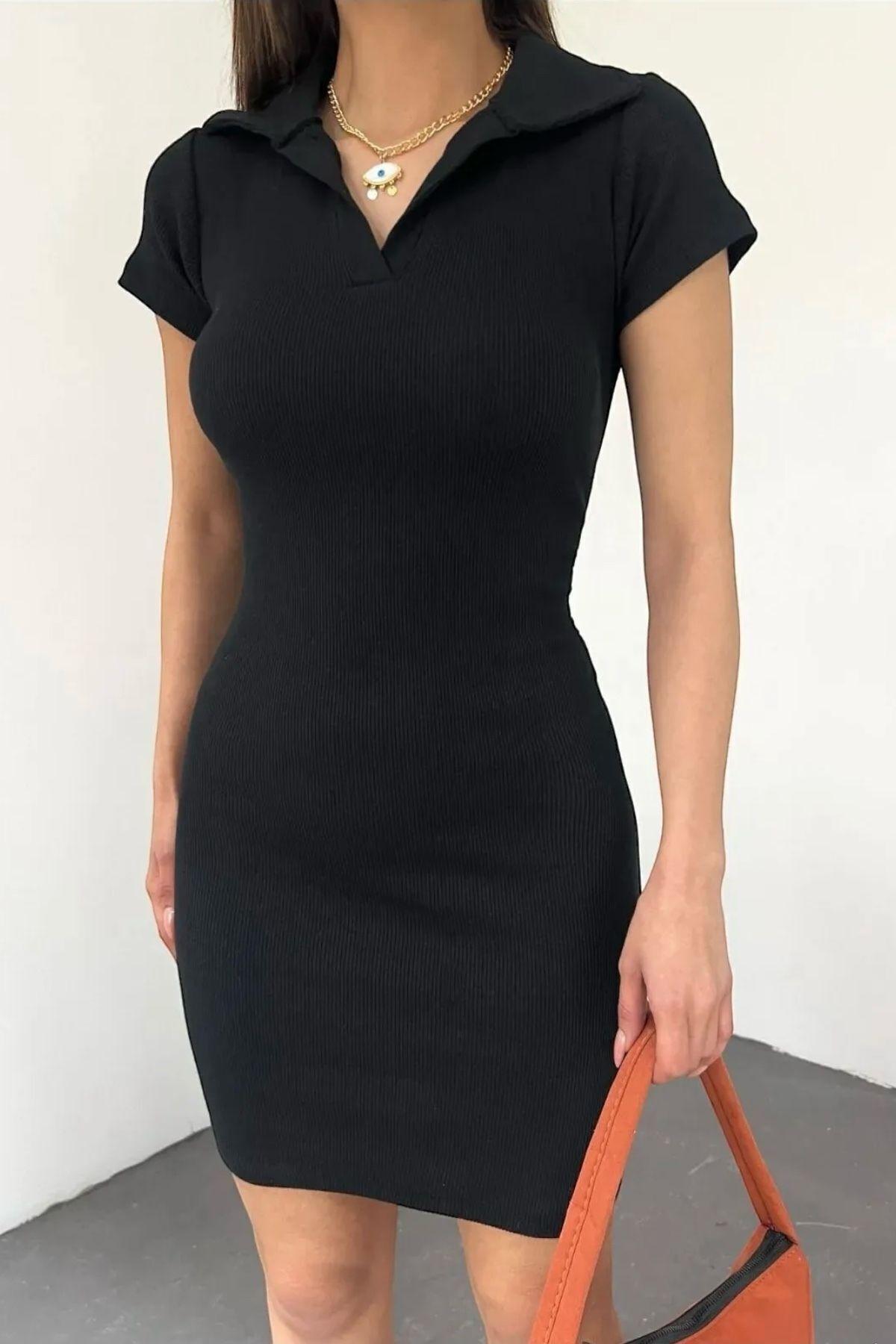 Women s Fashion Big Size Fitted Polo Neck Short Sleeve Dress, Prom, Graduation, Henna, Wedding, Invitation Black L
Women s Fashion Big Size Fitted Polo Neck Short Sleeve Dress, Prom, Graduation, Henna, Wedding, Invitation Black L