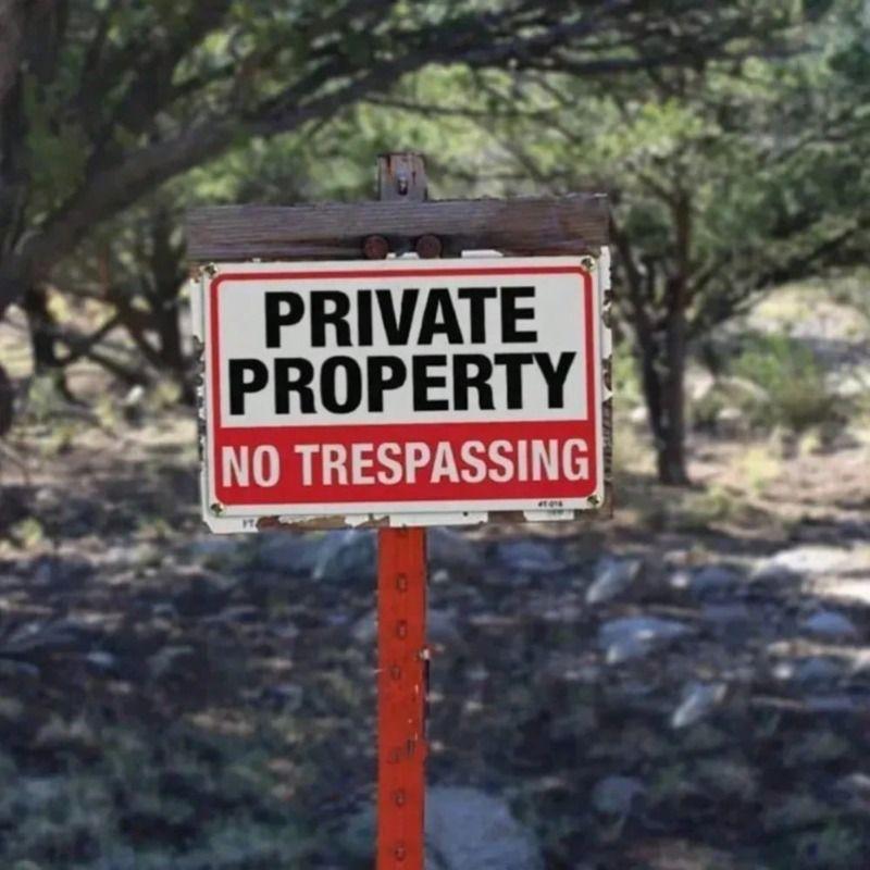 Metal Tin Sign No Trespassing Private Property Notice for Gate Fence Outdoor Wall Decor
Metal Tin Sign No Trespassing Private Property Notice for Gate Fence Outdoor Wall Decor