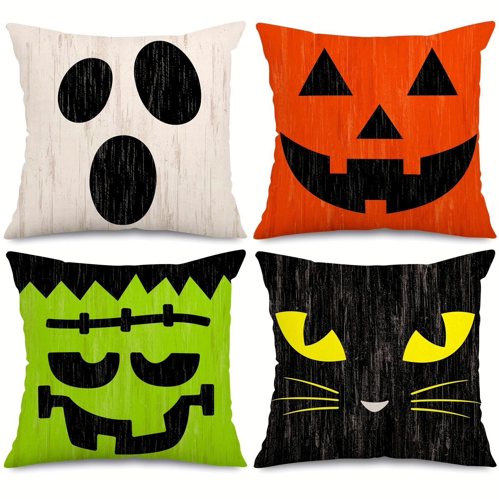 4PCS Halloween Pillow Covers,Retro Halloween Character Expressions Throw Pillow Cover,Colorful Halloween Line Cushion Cover 45x45cm
4PCS Halloween Pillow Covers,Retro Halloween Character Expressions Throw Pillow Cover,Colorful Halloween Line Cushion Cover 45x45cm