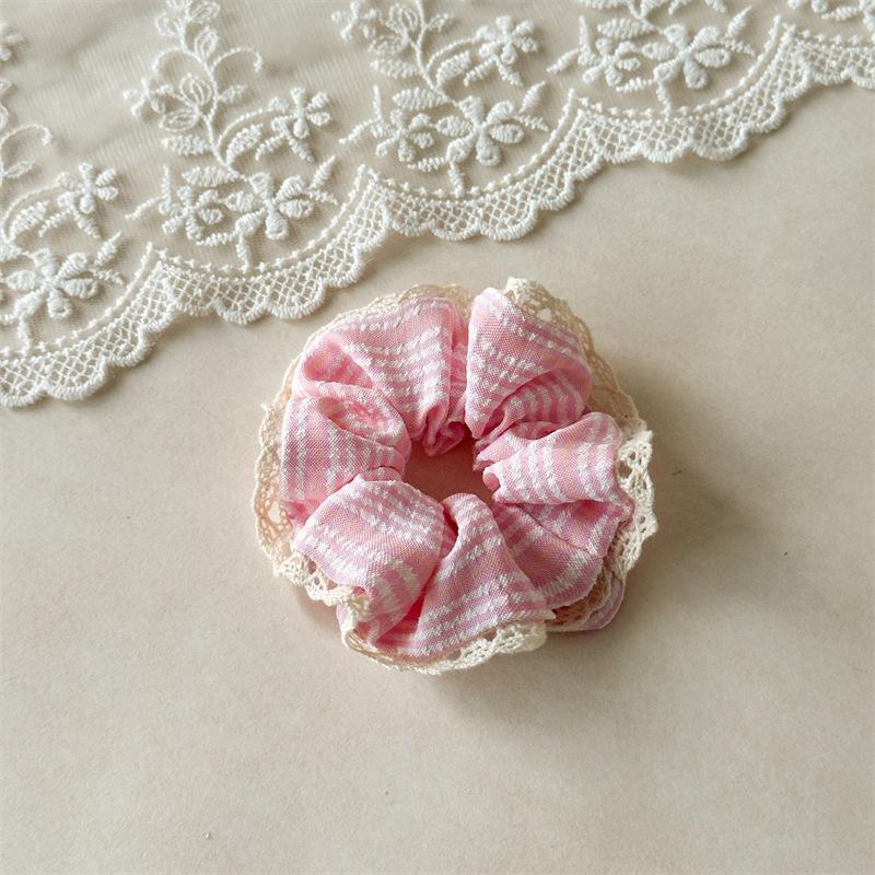 Multi-Colored Gingham Pattern Scrunchies Finished With Exquisite Wide Lace Borders To Add Volume And Texture To Ponytails Pink Plaid Lace Sm
Multi-Colored Gingham Pattern Scrunchies Finished With Exquisite Wide Lace Borders To Add Volume And Texture To Ponytails Pink Plaid Lace Sm