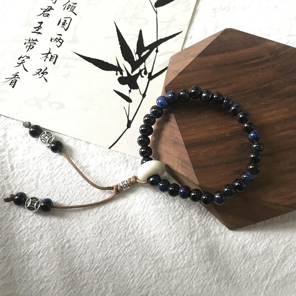 Factory direct sales literature and art national style ceramic bracelet national style original porcelain beads
Factory direct sales literature and art national style ceramic bracelet national style original porcelain beads