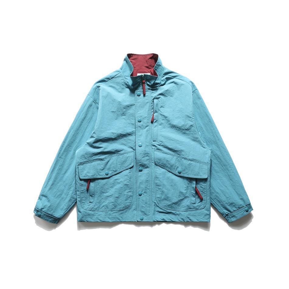 American-Style Windproof Hiking Jacket - Men s Casual Color Block Stand Collar Workwear (J68) M озеро синього кольору
American-Style Windproof Hiking Jacket - Men s Casual Color Block Stand Collar Workwear (J68) M озеро синього кольору