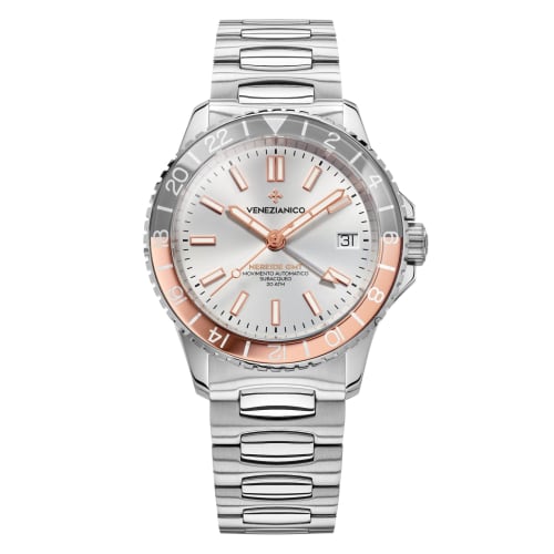 Чоловічий автоматичний годинник Venezianico NEREIDE GMT-3521503C, Чорний, Функція GMT, Дайверський годинник, Діаметр корпусу: 39мм, Водонепроникність до 20 АТМ, 2-річна гарантія
Чоловічий автоматичний годинник Venezianico NEREIDE GMT-3521503C, Чорний, Функція GMT, Дайверський годинник, Діаметр корпусу: 39мм, Водонепроникність до 20 АТМ, 2-річна гарантія