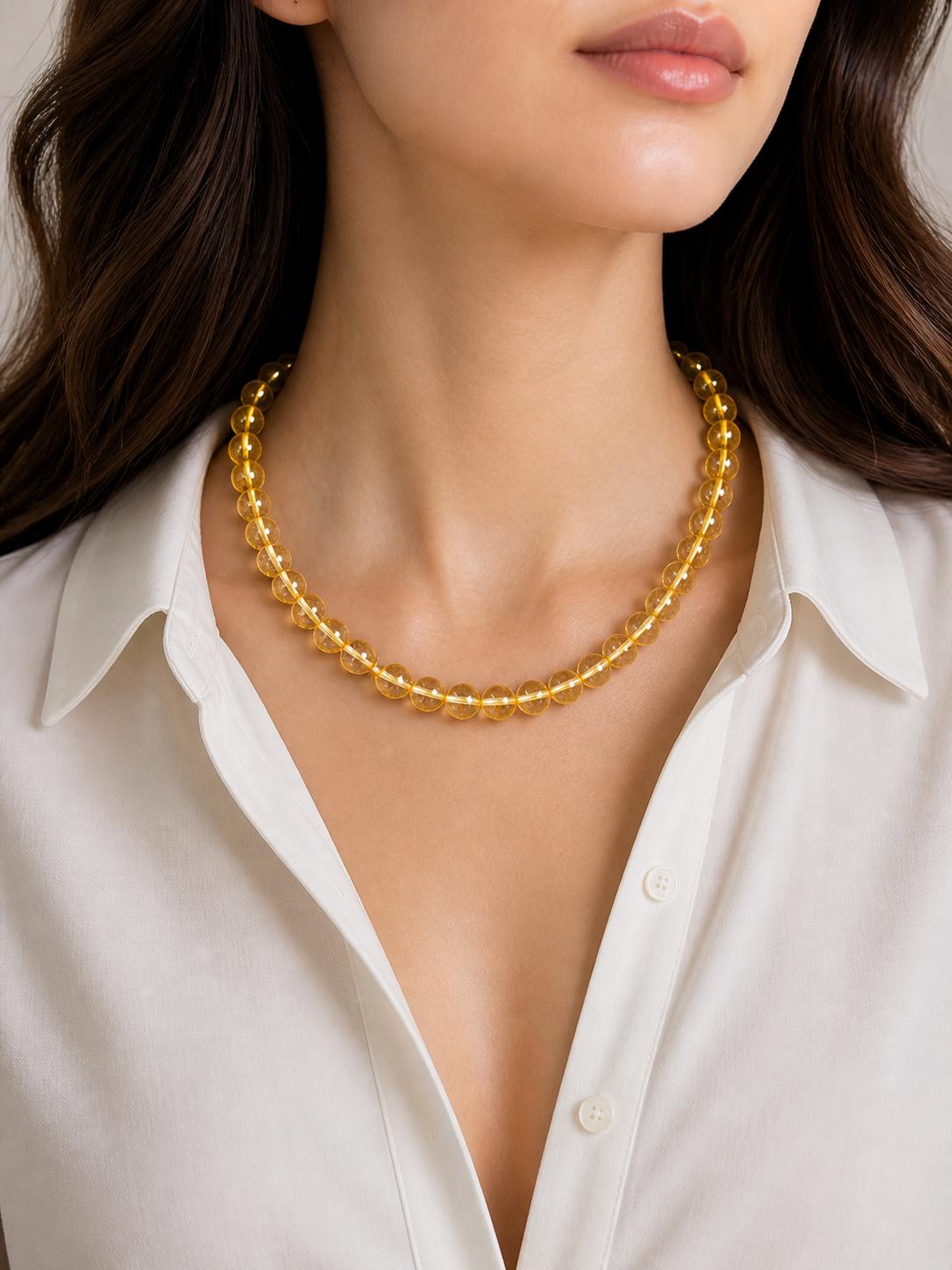 8mm Natural Citrine Gemstone Round Beads Women s Jewelry Handmade Partywear Choker Necklace 17-20 For Her 8BN-60
8mm Natural Citrine Gemstone Round Beads Women s Jewelry Handmade Partywear Choker Necklace 17-20 For Her 8BN-60