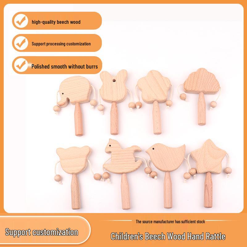 2024 Wooden Baby Rattle Toy - Creative Cartoon Beech Wood Design, Multi-Style Soothing Toy
2024 Wooden Baby Rattle Toy - Creative Cartoon Beech Wood Design, Multi-Style Soothing Toy